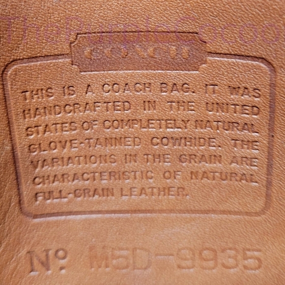 SOLD!!! Vintage Coach Hadley Zip #9935 - Picture 8 of 9